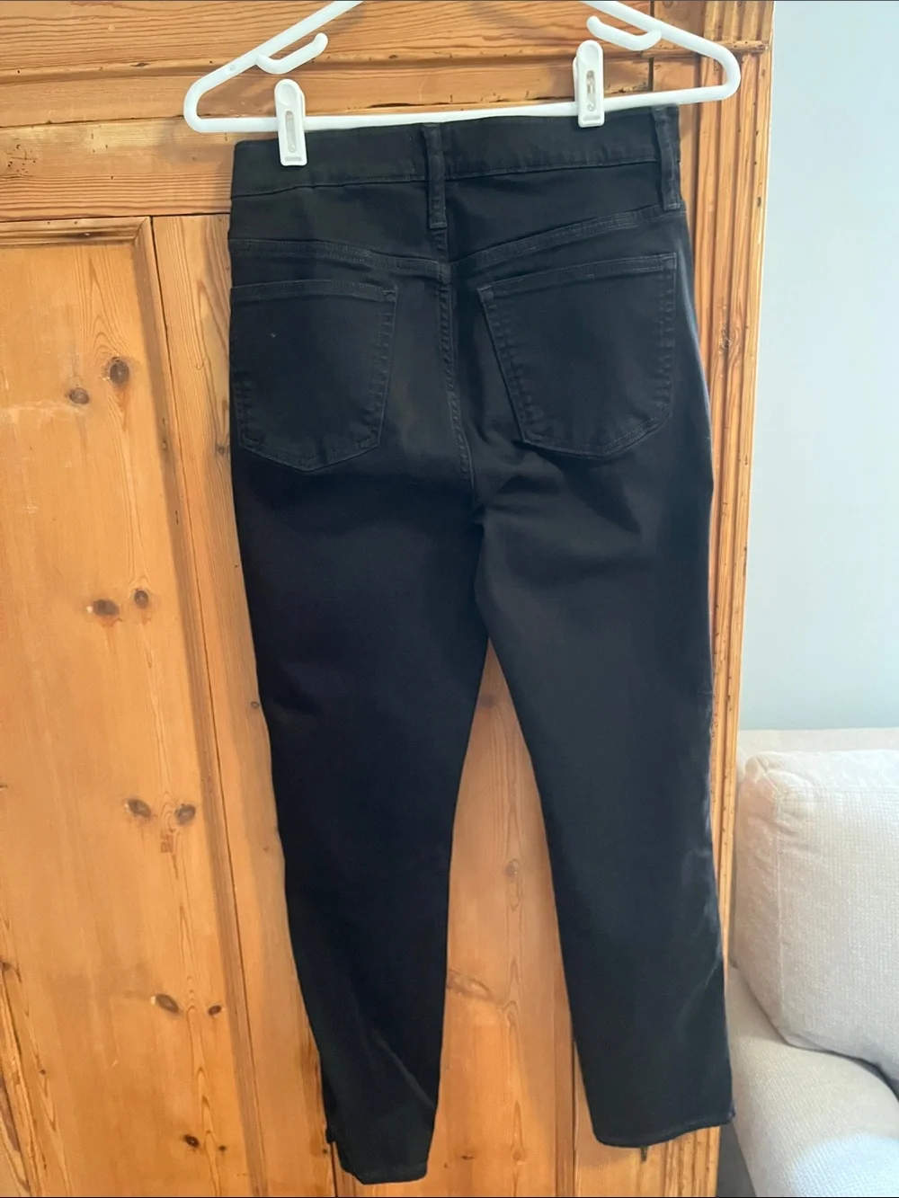 J. Crew Black 9” Vintage Button-Fly Straight Jeans